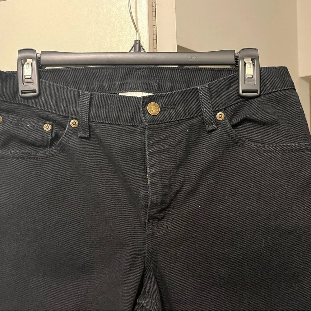 Newport News Jeanology Boot Cut Jeans, Size 6Tall Black - Picture 4 of 5